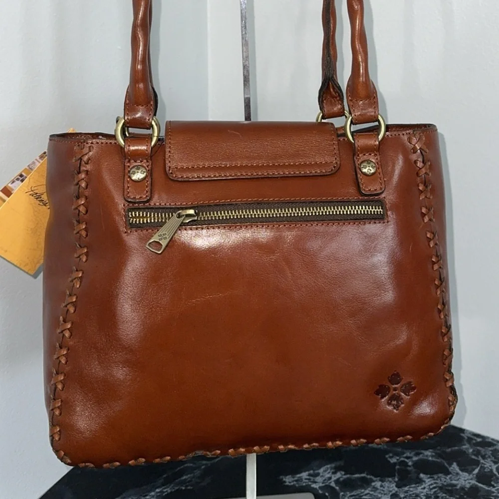 PATRICIA NASH Handbag Rosalia Leather Shoulder Bag Cognac AUTHENTIC NWT - Picture 10 of 15